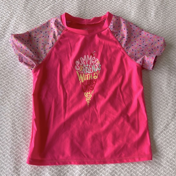 Cat & Jack Ice Cream Summer Swim Shirt - Picture 1 of 4